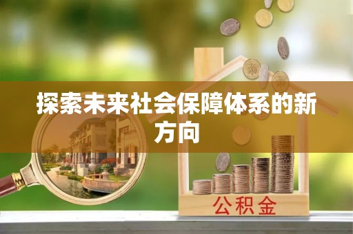 清新探索未来社会保障体系的新方向