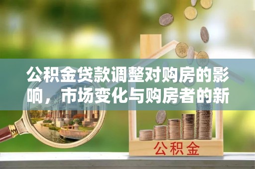 清新公积金贷款调整对购房的影响，市场变化与购房者的新选择