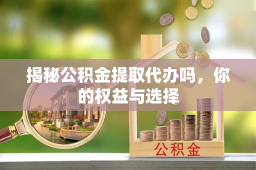 清新揭秘公积金提取代办吗，你的权益与选择